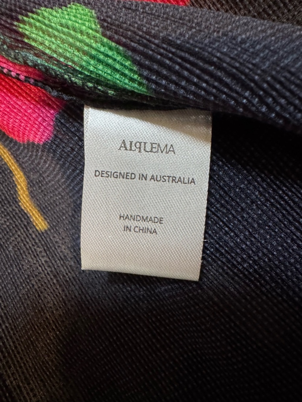 NWOT Alquema Collare Coat Pleated Jacket in Black Valley Print One Size - Picture 9 of 15